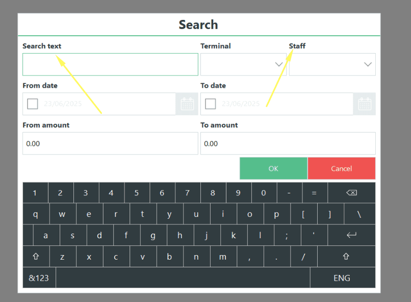 Search Suspended Sales